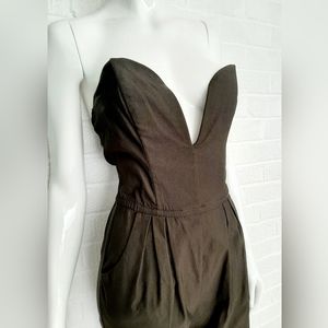 Strapless Jumpsuit w/ Plunging Neckline